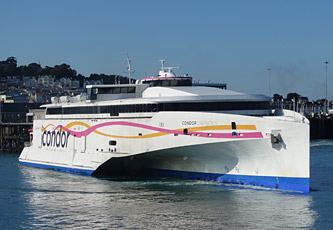 Condor Ferries fast ferry to Guernsey & Jersey