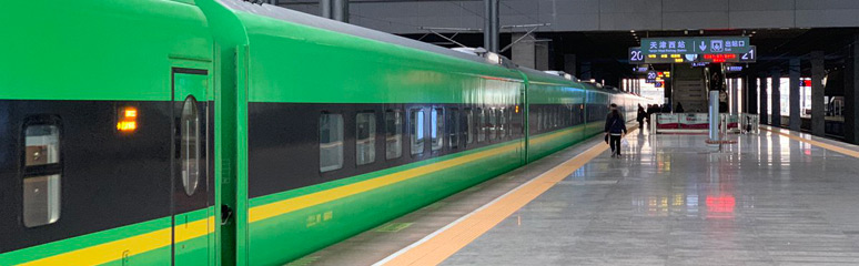 CR200J 'revival green' sleeper train