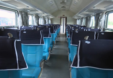 2nd class seats on the new Cuban trains