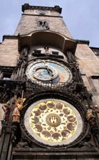 The clock in Prague's main square