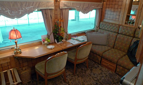 Presidential suite on the Eastern & Oriental Express