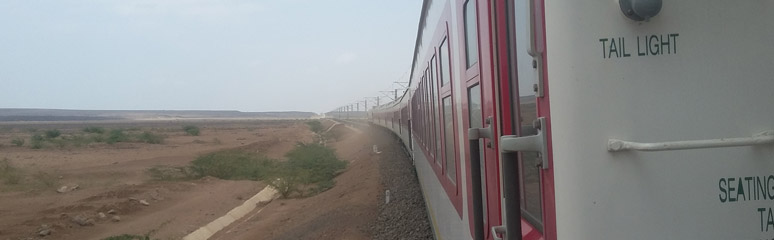 The train on its way from Addis Ababa to Djibouti