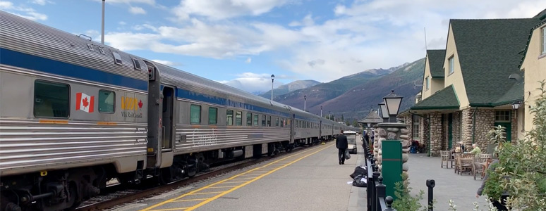 Train 1, the Canadian, at Jasper