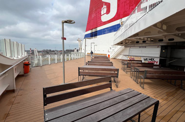Open deck on the Stena Line ferry to Hoek van Holland